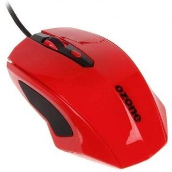 Ozone Xenon - Ratón (Ambidextro, Óptico, USB, 3500 dpi, Rojo)
