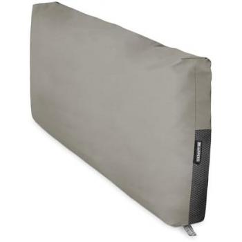 Cojín Impermeable Desenfundable para Palets en Polipiel Exterior Gris Claro 120x45x25 - HAPPERS