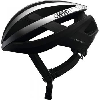 Abus viantor hel4wb – Gleam Silver, 54-58 cm