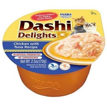 Inaba Dashi Delights Chicken and Tuna Wet Food for Cats 70 Gr
