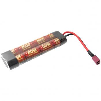 AIRSOFT batería 9,6 V 1500 mAh batería brazos pirata DEANS 7650 M4 G36