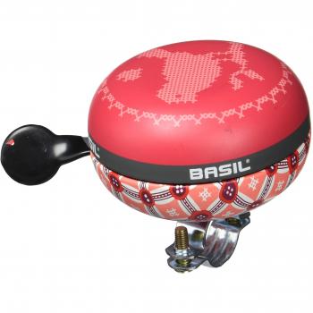 Basil Big Bell Bohème - Timbre de bicicleta para mujer, color rojo