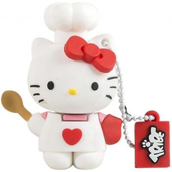 Pendrive Hello Kitty Cocinera - Memoria Flash USB 2.0 Tribe, de Goma, 8GB con Llavero