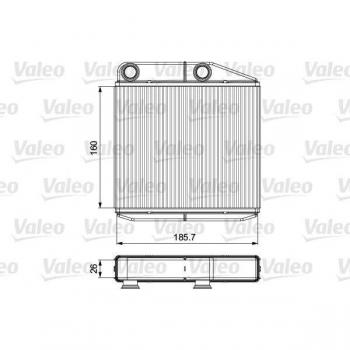 Radiador de calefacción VALEO 811502 - Radiador eléctrico, diseño compacto, potencia de 1500W, termostato ajustable, protección contra sobrecalentamiento, fácil de transportar