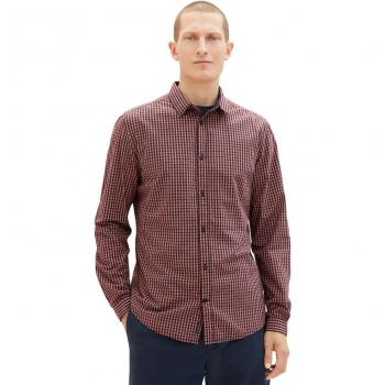 Camisa de Hombre Regular de Cuadros Multicolor - Marca Tom Tailor - Estilo Informal