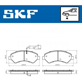 Pastillas de freno SKF VKBP 80393 E