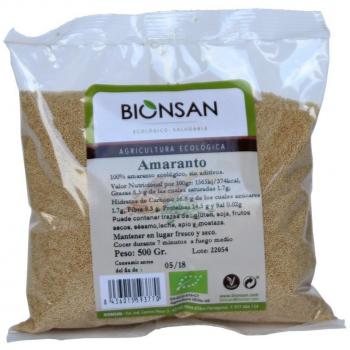 Bionsan Amaranto Ecológico en Grano, 6 Bolsas de 500 G, Total 3000 Gramos