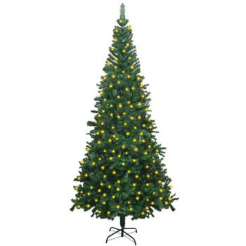 Árbol de Navidad Artificial con LEDs verde 240 cm