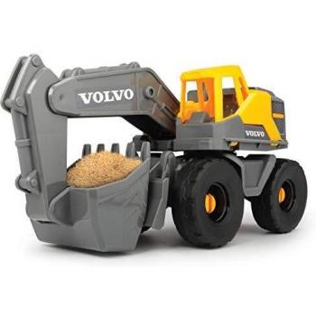 Dickie-3724003 Volvo Retro excavadora de juguete, Multicolor