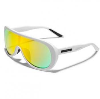 Gafas de sol unisex D.Franklin Ajax Matt White/Gold Revo - Polarizadas con protección UV