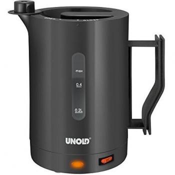 Unold 8216 Hervidor de Agua para Viajes, Plastic, Gris