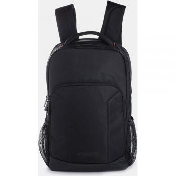 Munich Mochila Venture Negra - Ideal para Viajes con Compartimento Acolchado para Portátil