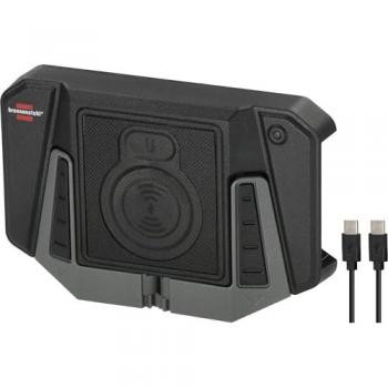 Almohadilla de Carga Inalámbrica Profesional Brennenstuhl WCP 10W con Soporte y Montaje Magnético, Incluye Cable USB-C