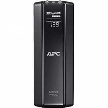APC Back-UPS PRO BR1500GI - Sistema de Alimentación Ininterrumpida SAI 1500VA con 10 Salidas Tipo IEC, AVR, USB y Software de Apagado