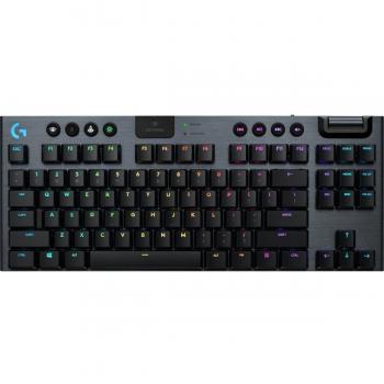 Logitech G915 TKL Tenkeyless LIGHTSPEED Wireless RGB Mechanical Gaming Keyboard (Carbon) - Tactile GL Switch
