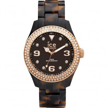 Reloj Analógico de Mujer Ice Watch Elegante Tortoise Rosa Oro con Pulsera de Plástico