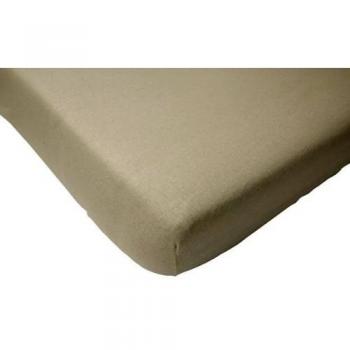 Sábana bajera color blanco de algodón Jollein 510-504-00001 (50x90 cm)