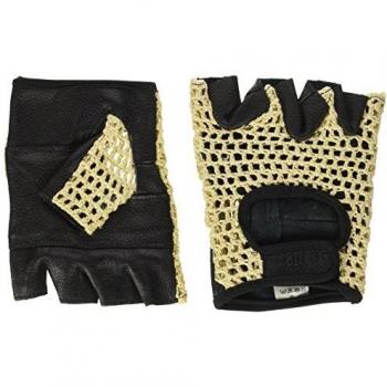 Lampa - Guantes de Suave Piel de Cordero de Primera Calidad, Dorso de Hilo de algodón Hecho a Mano para una óptima transpiración, Color Negro M
