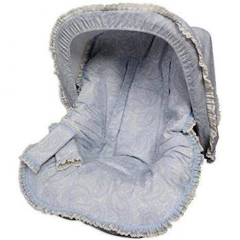 Babyline Colchoneta Grupo 0 Con Capota Y Cubre Arnés Sweetly Celeste - Colchoneta para silla de paseo, unisex