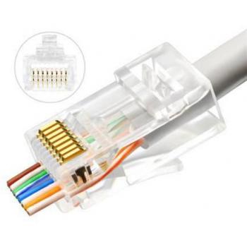 Conector RJ45 Transparente Lanview LVN125306 para Redes de Alta Velocidad