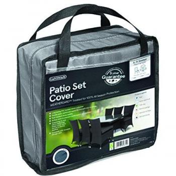 Gardman 35920 - Funda para juego de comedor rectangular, color gris