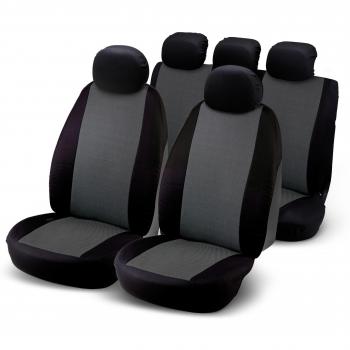 Bottari 10401 10401 Juego de Fundas de Asiento de Coche J9, Universales, Color Negro y Gris