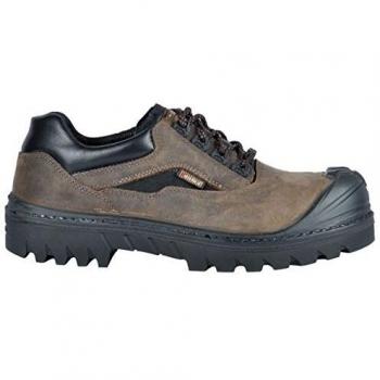 Cofra 26570 – 000.w42 Talla 42 S3, Diseño de la Bandera del Reino Unido HRO SRC orchilla Zapatos de Seguridad, Color marrón