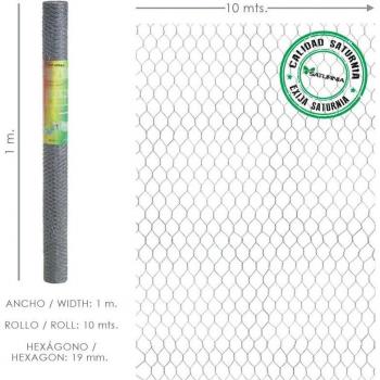 Enrejado Triple Torsion 19 - Ancho 100 cm, Rollo 10 Metros, Uso Doméstico