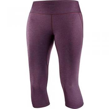 SALOMON Agile Mallas, Mujer, Winetasting/Ebony/Heather, L