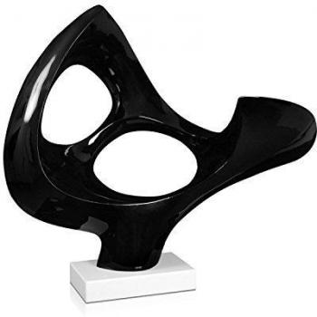 Universos paralelos pequeño Escultura abstracta en resina lacada con base de mármol