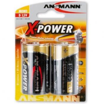 Ansmann Mono D, Alcalino, 1.5 V, Negro, 33 mm, 61.5 mm, 33 mm