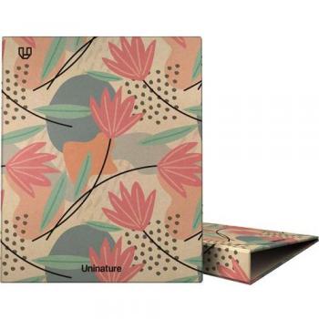 Carpeta de anillas A4 forrada 4 anillas 25mm UniNature Flores