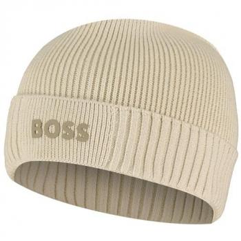 Gorro de Invierno BOSS ASIC Beige para Hombre - Casual, Algodón, Talla Única