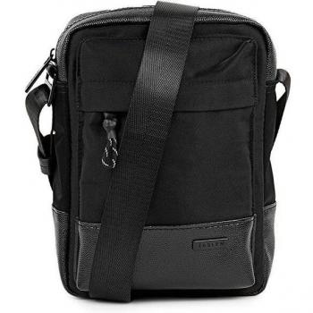 Jaslen Dortmund Bandolera para Hombre Ajustable Nylon-Polipiel Color Negro 312919