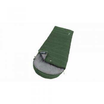 Saco de dormir Outwell Canella Supreme, 220 x 80 cm, temperatura -16/5 °C, cremallera izquierda, color gris y verde bosque, talla única