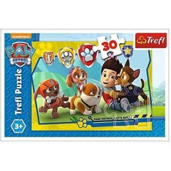Puzzle 30 piezas Ryder y sus amigos - Patrulla Canina