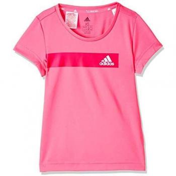 adidas Yg TR Cool tee Camiseta, Niñas, Rosa, 140.
