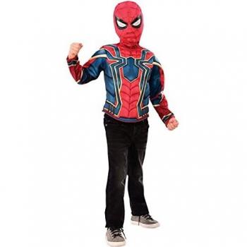 Spiderman - Disfraz de Iron Spider Infinity Wars para niños, pecho musculoso en caja, infantil talla única