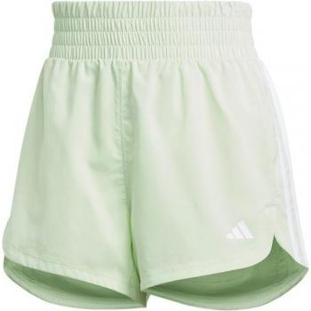 Pantalón Corto de Entrenamiento Adidas Essentials Pacer Woven Alto Mujer Verde Semi Spark