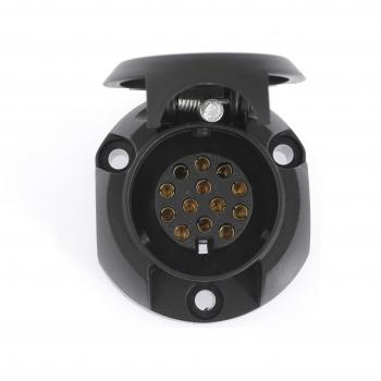 Dino 130080 12V Conector hembra para remolque, 13 polos, ISO 11446