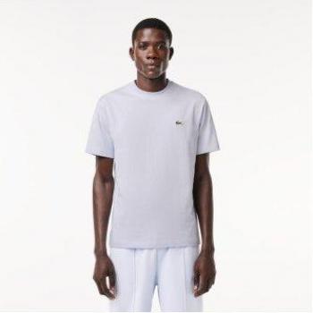 Camiseta Lacoste para hombre de corte clásico en azul claro, fabricada en punto de algodón