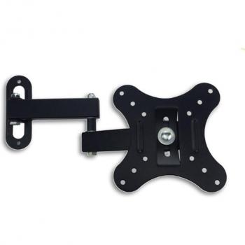 Soporte de pared ajustable para TV de 14-27 pulgadas, marco plano, inclinación de 15 grados, soporte móvil para monitor LCD