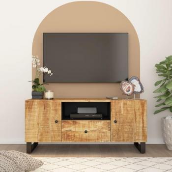 Mueble de TV vidaXL de madera de mango y contrachapada 105x33,5x46 cm, color marrón