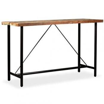 vidaXL Mesa Bar 180x70x107 cm Madera Reciclada Mesilla Mesita Mueble Auxiliar