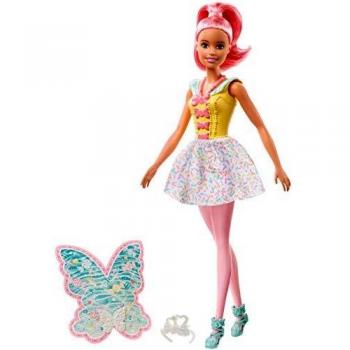 Barbie Dreamtopia - Muñeca Hada rosa con accesorios