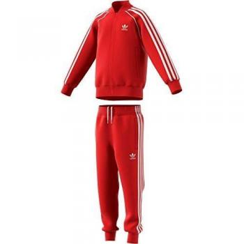 adidas Superstar Suit Tracksuit, Niños, Lush Red/White, 4-5A
