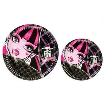Amscan – 552246 – 8 platos Monster High 2 – diámetro – 18 cm