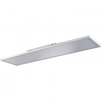 Panel LED Brenda CCT con mando, 29,5 x 119,5 cm, moderno, en blanco, hecho de aluminio para salón y comedor