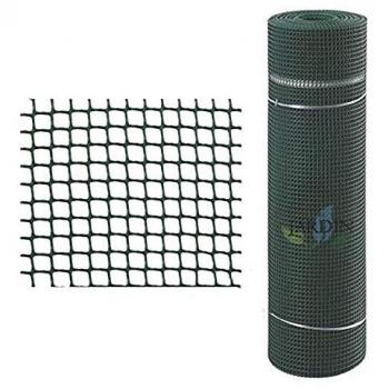 Malla de Plástico Verde 1 x 25 Metros (17x23 mm) - Protección Multiuso para Balcones y Recintos, Fabricada en España
