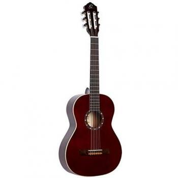 Ortega R121-3/4WR 3/4 Size Classical Guitar for Kids - Burgundy Finish with Case